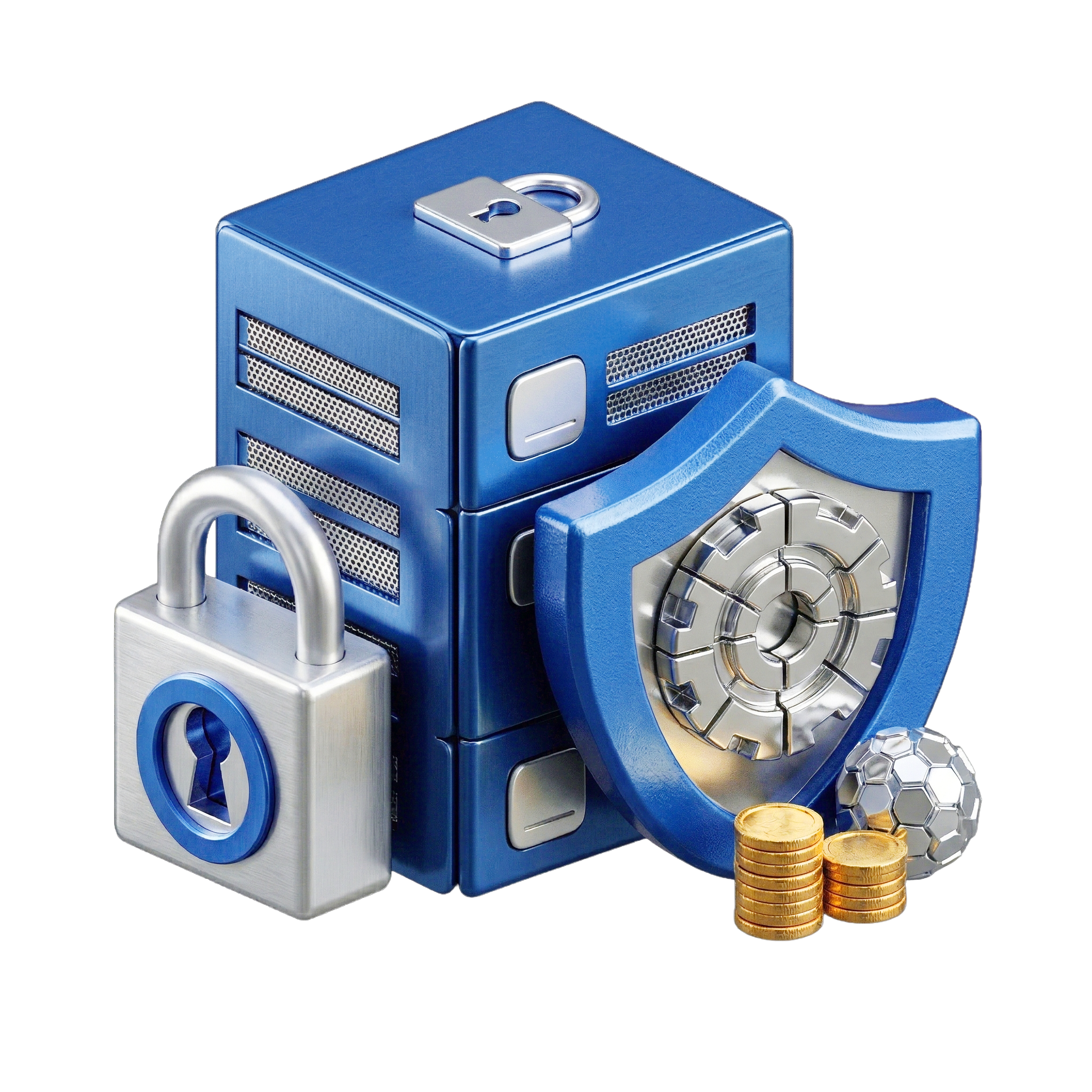 Security 3D Illustration